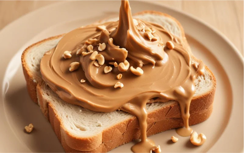 Desayuno y merienda con crema de cacahuetes